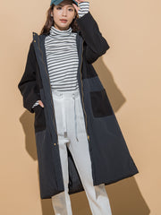 【大人のカジュアルアウター】ストレッチウール切替コート