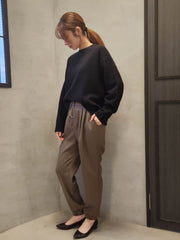 【WEB限定】 ≪洗えるニット≫ラウンドネックニット≪Lサイズあり≫