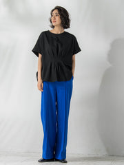【WEB限定】シェルタリングワイドパンツ≪洗濯機で洗える≫