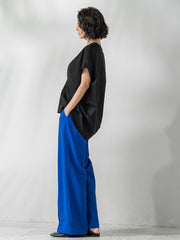 【WEB限定】シェルタリングワイドパンツ≪洗濯機で洗える≫