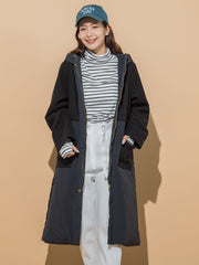 【大人のカジュアルアウター】ストレッチウール切替コート