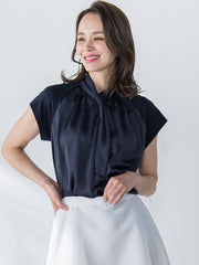 【WEB限定】ボウタイブラウス≪洗濯機で洗える≫