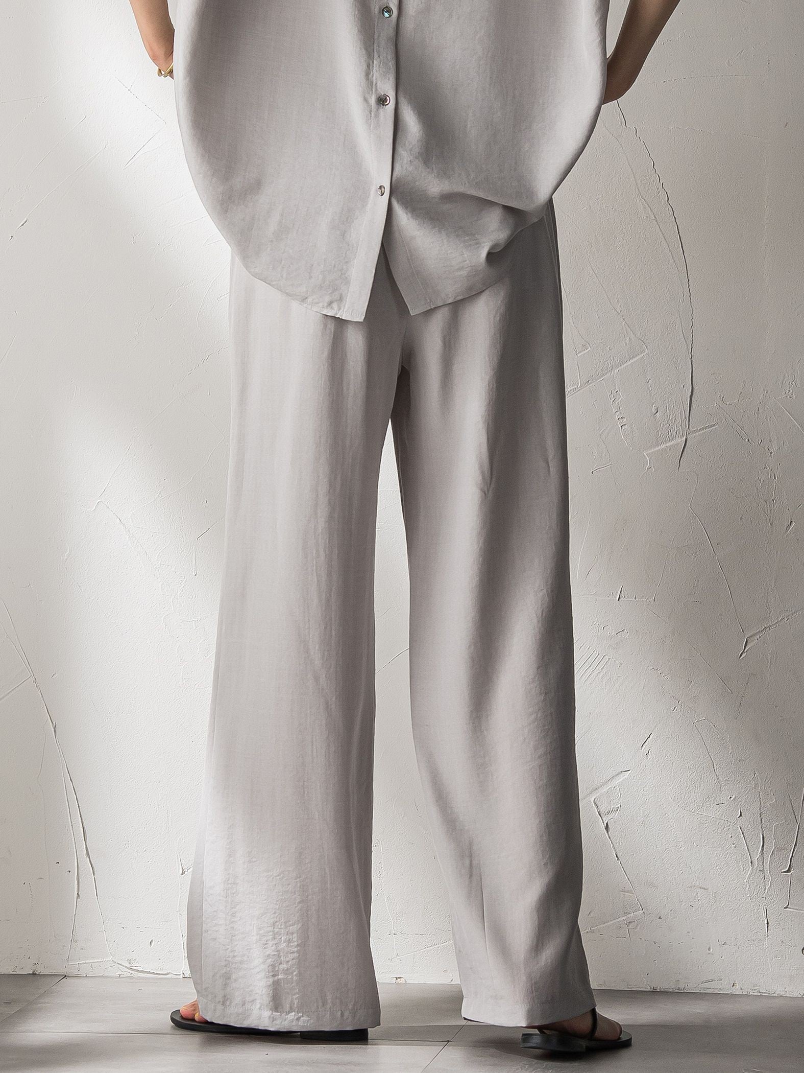 【新色追加】イージーワイドパンツ≪手洗い可能 / セットアップ対応≫