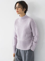 【洗えるニット】RICHESSEハイネックプルオーバー≪WEB別注サイズあり≫