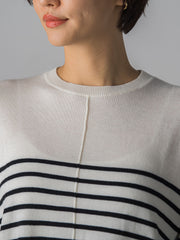 【WEB限定】【洗えるニット】クルーネックベーシックニット≪Lサイズあり≫