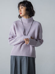 【洗えるニット】RICHESSEハイネックプルオーバー≪WEB別注サイズあり≫