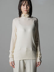 【WEB限定商品】極上の肌触りカシミヤシルクシアーカットソー