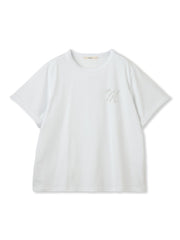 ロゴブローチ風Tシャツ≪手洗い可能≫