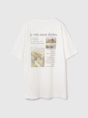 バックプリントオーバーサイズTシャツ≪手洗い可能≫