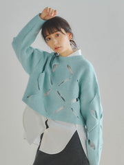 スラッシュニットプルオーバー≪手洗い可能≫