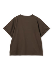 ロゴブローチ風Tシャツ≪手洗い可能≫