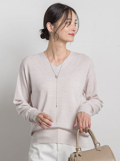 Brisbane Vネックニットプルオーバー≪11号あり≫