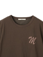 ロゴブローチ風Tシャツ≪手洗い可能≫