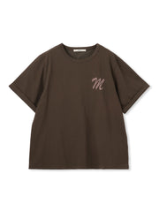 ロゴブローチ風Tシャツ≪手洗い可能≫