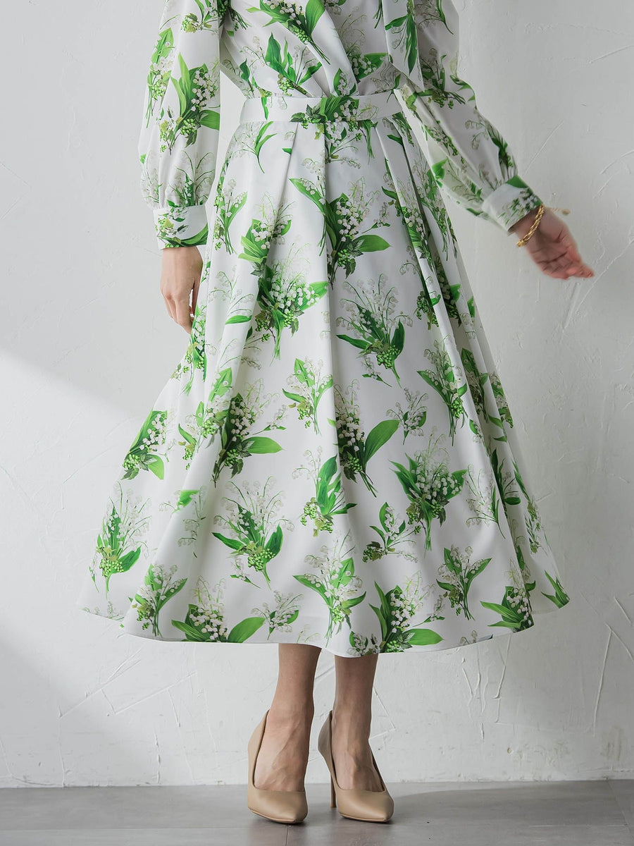 スズランプリントスカート | Viaggio Blu（ビアッジョブルー