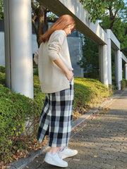 【WEB限定】≪洗えるニット/Lサイズあり≫ふわさらVネックニット