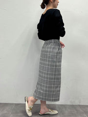 【WEB限定】ナローシルエットスカート≪洗える≫