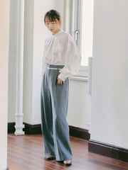 Softina2way両面起毛ストライプパンツ≪洗濯機で洗える≫