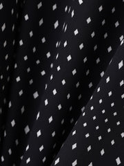 【WEB限定】バックサテン小紋プリントブラウス