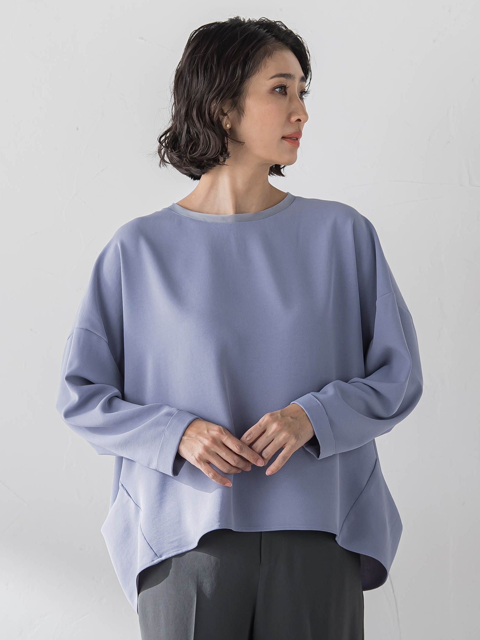 ハイストレッチカルゼブラウス