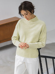 【洗えるニット】RICHESSEハイネックプルオーバー≪WEB別注サイズあり≫