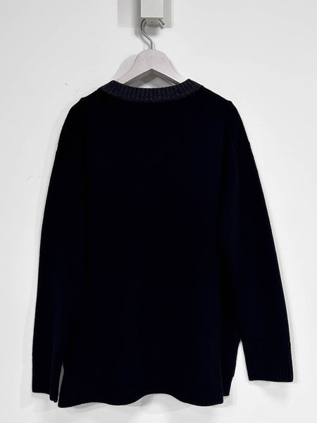 【WEB限定】≪洗えるニット/Lサイズあり≫ふわさらVネックニット