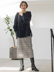 【WEB限定】ナローシルエットスカート≪洗える≫