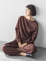 【WEB限定】”もっちり素材”ダンボールドルマンプルオーバー≪手洗い可能≫
