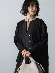 【WEB限定】【洗えるニット】さらさらウールカーディガン≪Lサイズあり≫