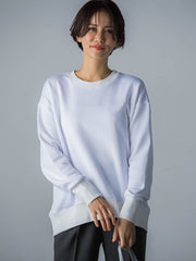 【WEB限定】きれいめ裏毛プルオーバー≪洗える/Lサイズあり≫