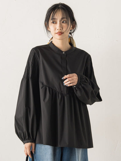 TCタイプライターブラウス≪洗濯機で洗える≫