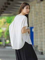 【WEB限定】ゆったりシルエットカットソー≪洗濯機で洗える≫