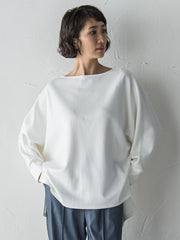 【WEB限定】”もっちり素材”ダンボールドルマンプルオーバー≪手洗い可能≫