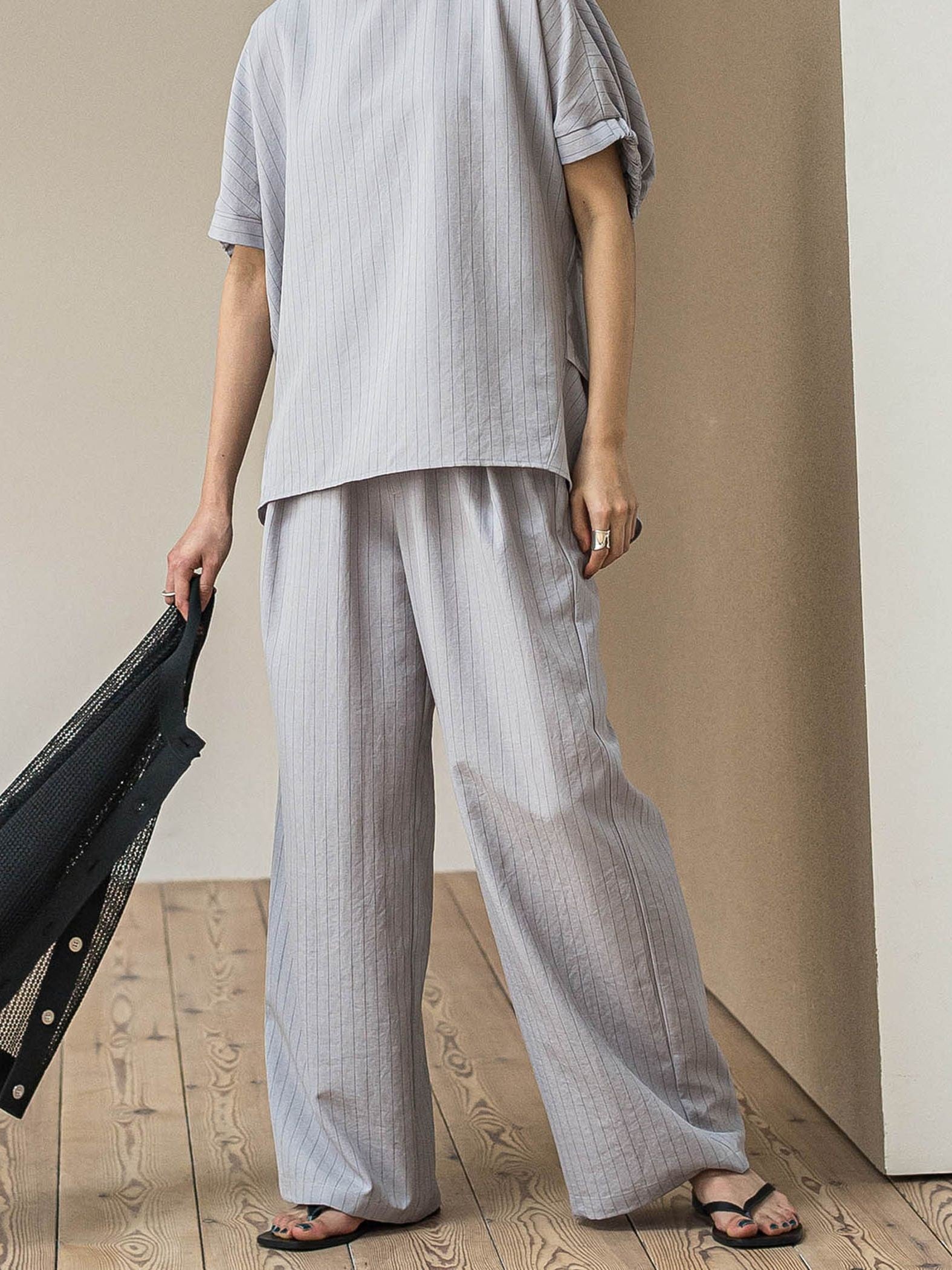 【新色追加】イージーワイドパンツ≪手洗い可能 / セットアップ対応≫