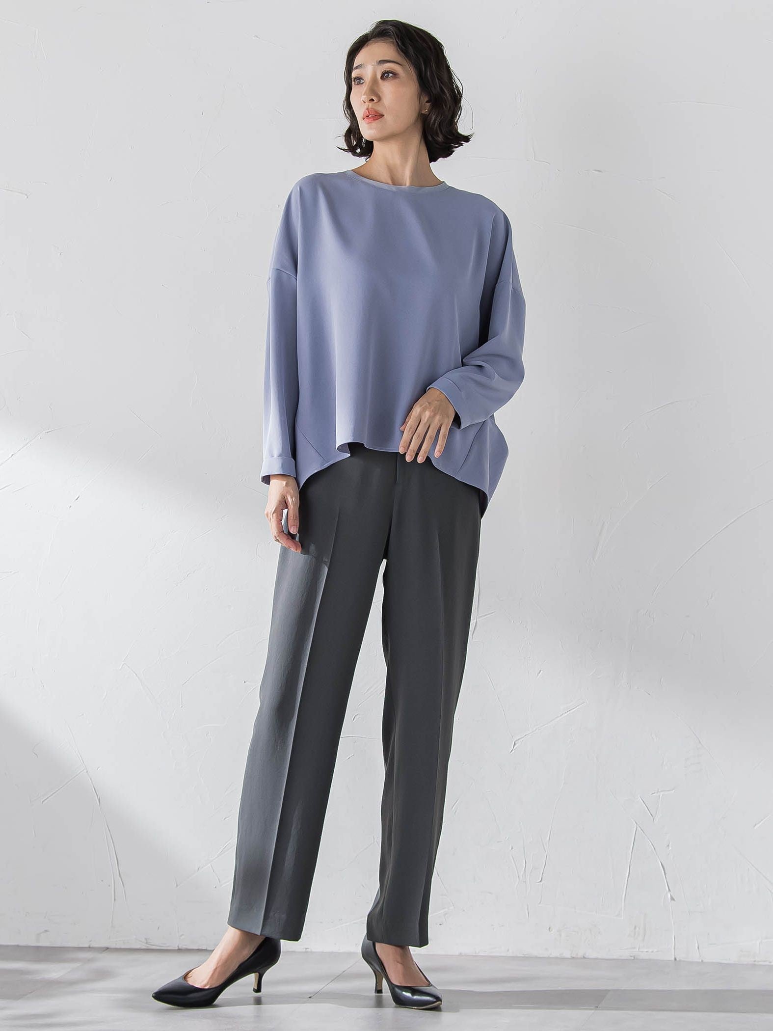 ハイストレッチカルゼブラウス