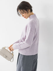 【洗えるニット】RICHESSEハイネックプルオーバー≪WEB別注サイズあり≫