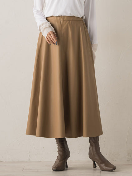 レザーライクスカート≪洗濯機で洗える≫