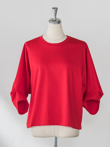 80smooth ジャージーラグランスリーブトップ