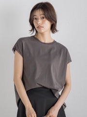 天竺シアー切替えTシャツ≪洗濯機で洗える≫