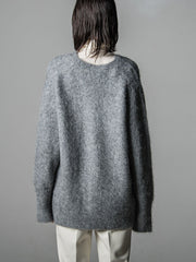 ヘアリーアルパカシャギーニットカーディガン