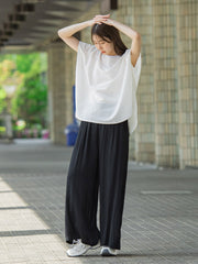 【WEB限定】ゆったりシルエットカットソー≪洗濯機で洗える≫