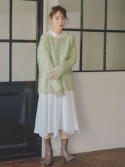 メッシュモヘアニット