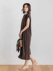 【WEB限定】カットジョーゼットサイドラインワンピース≪手洗い可能≫