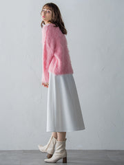 【S/M/L展開】冬仕様 美シルエットロングフレアスカート ≪洗濯機で洗える≫