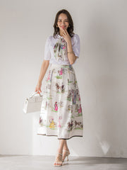 LADY&HORSEスカーフ付きカットソー≪洗濯機で洗える≫