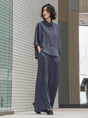 【大きいサイズ】キレリワイドパンツ≪洗濯機で洗える≫