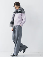 【洗えるニット】RICHESSEハイネックプルオーバー≪WEB別注サイズあり≫