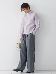 【洗えるニット】RICHESSEハイネックプルオーバー≪WEB別注サイズあり≫