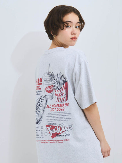 【Red Dogs】メニュープリントTシャツ≪洗濯機で洗える≫