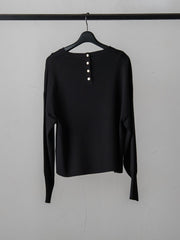 【WEB限定】【洗えるニット】バックボタンドルマンニット≪Lサイズあり≫